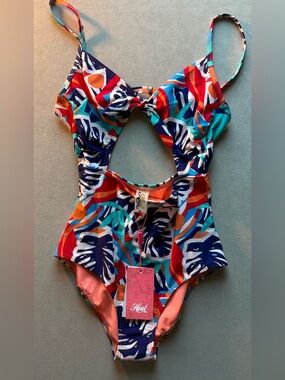 Heat' Tropical Cutout One-Piece Swimsuit